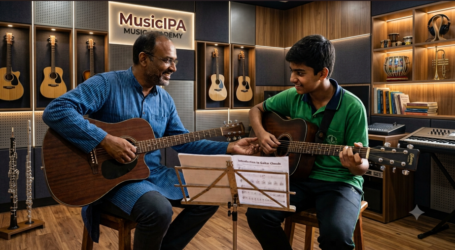Guitar Class at Music School Ghaziabad